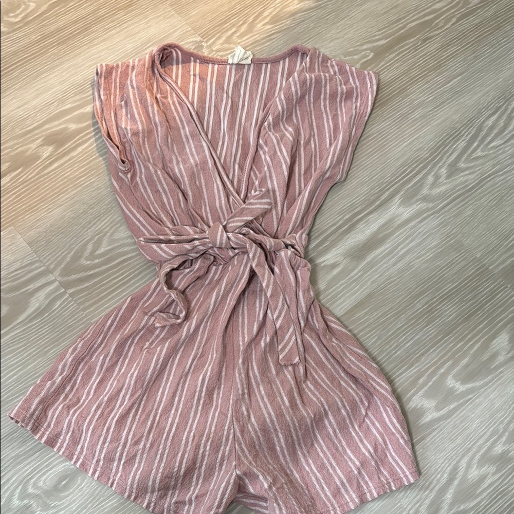 Striped Pink Romper
